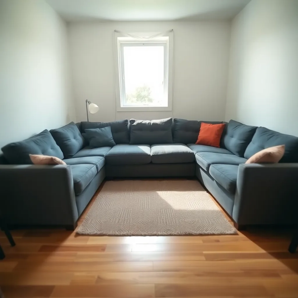 Narożnik w małym salonie