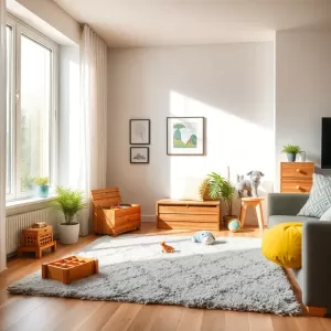 Kącik dla dziecka w salonie