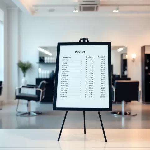 Salon fryzjerski Nadia Wyszków cennik