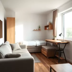 Salon z sypialnią 20m2